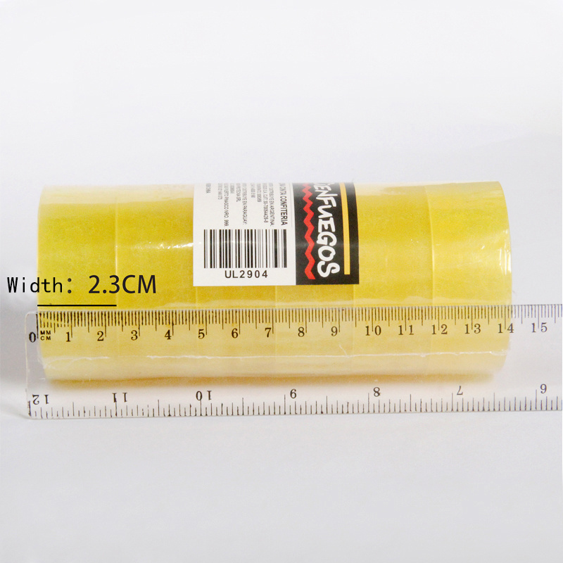 Yellowish Stationery Tape Writeable Decorative Adhesive Tape For Office Packing Tape