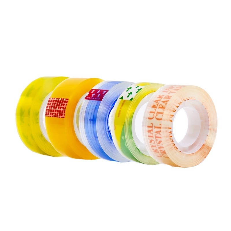 Adhesive High Quality Student Tape Office Use  Mini Stationery Tape Plastic gift packing tape