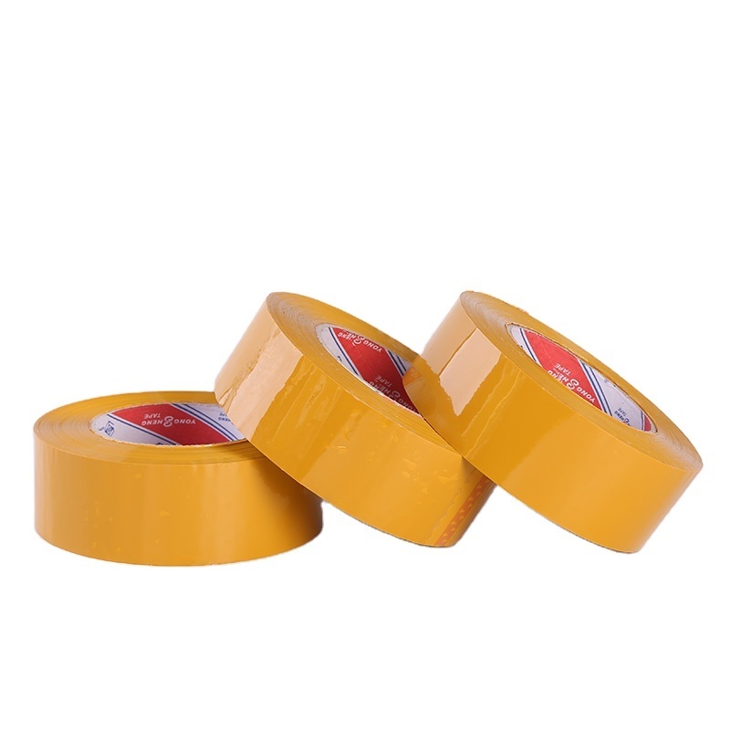 Custom Printed Bopp Adhesive Packaging Tape Heavy Duty Yellow Packing Tape for Carton Sealing Package Tape