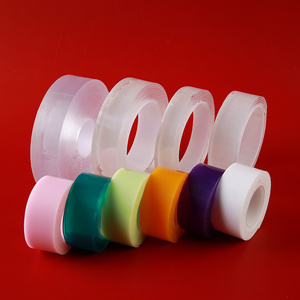 Nano Double Sided Tape, Multipurpose Removable Adhesive Transparent Grip Mounting Tape Washable Strong Sticky Heavy Duty