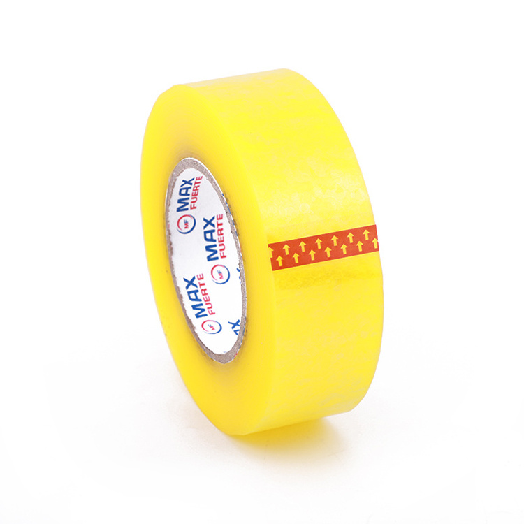 48mm Strong Sticky Adhesive Tape, High Quality Yellowish Clear Packing Tape for Carton Sealing