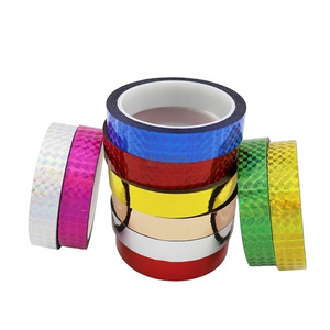 Colorful Decorative Tape Holographic Single Sided Adhesive Tape For Pack Holographic Laser Tape