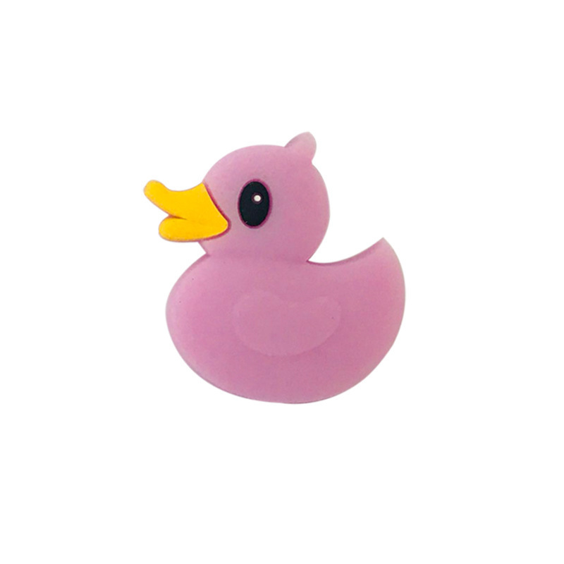 Baby Teething Chewing DIY Jewelry Gift Silicone Charms Duck Focal Beads For Beadable Pens