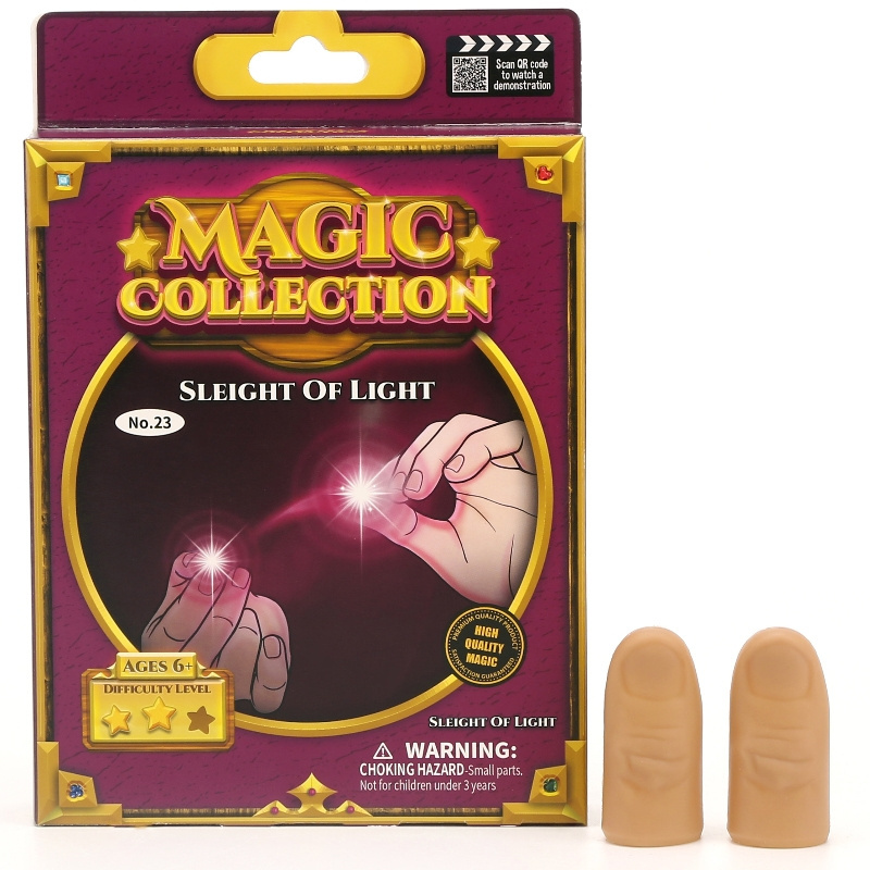 Customize High Quality Thumb Light Flashing Finger Magic Tricks Sleight Of Light for kids Toys