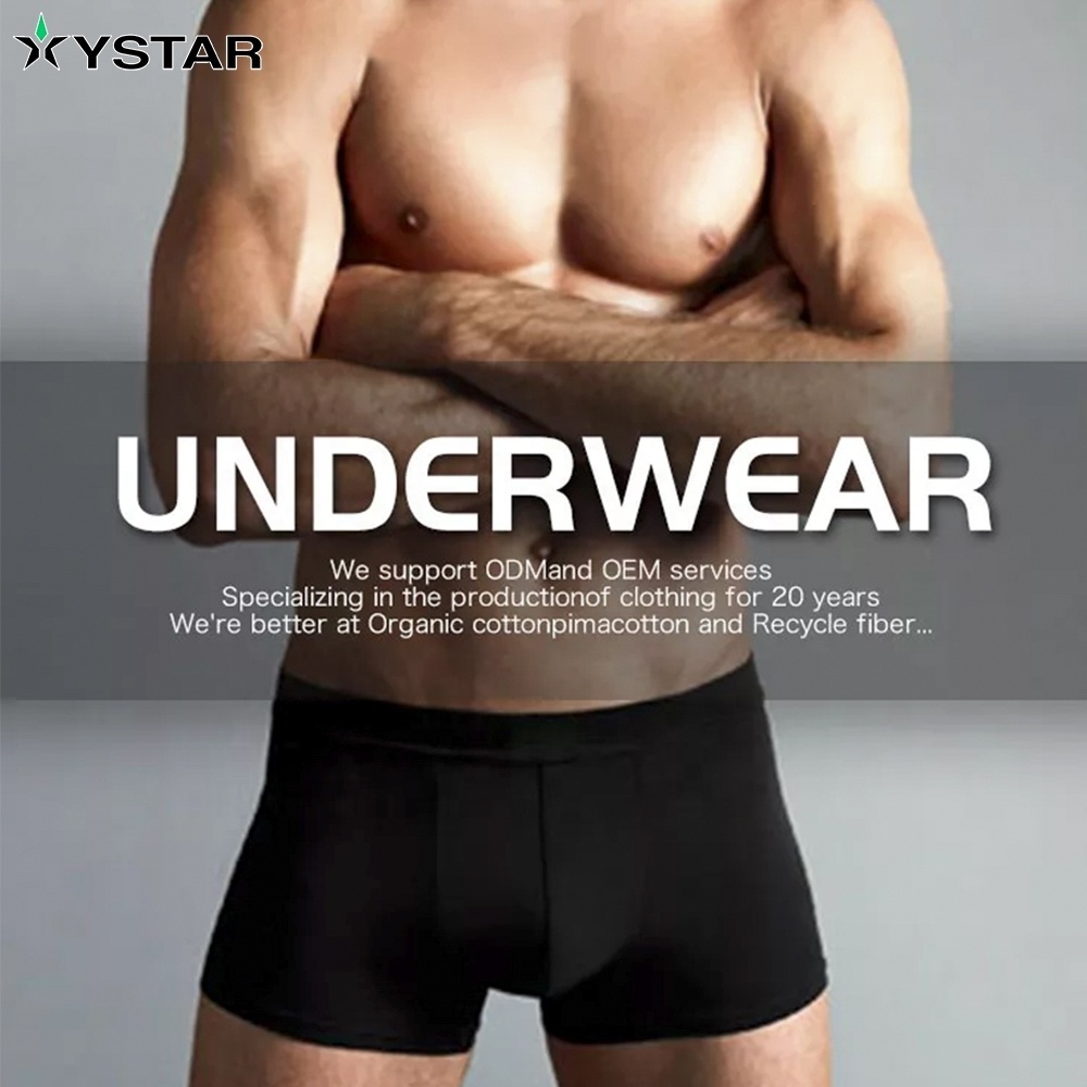 Factory Direct Sales Mens Underwear Natural Feelings Men Boxers MenS Solid Color Underwear