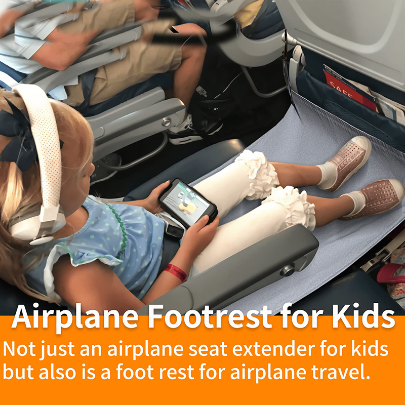 Hot Sell Airplane Footrest for Kids Airplane Foot Hammock for Baby Airplane Travel Accessories Plane Foot Hammock Travel