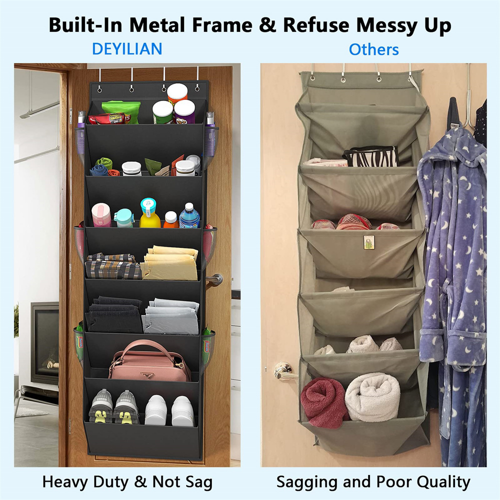 Door Shoe Organizer with 7 Tier Large Deep Pockets Door Shoe Rack for RV Hanging Shoe Rack for Closet Organizers