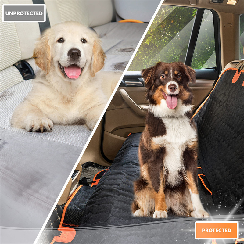 Hot Selling Dog Car Seat Cover Set Pet Travel Accessories Set for Truck SUV Backseat Protector Hammock for Pet Car Seat Cover