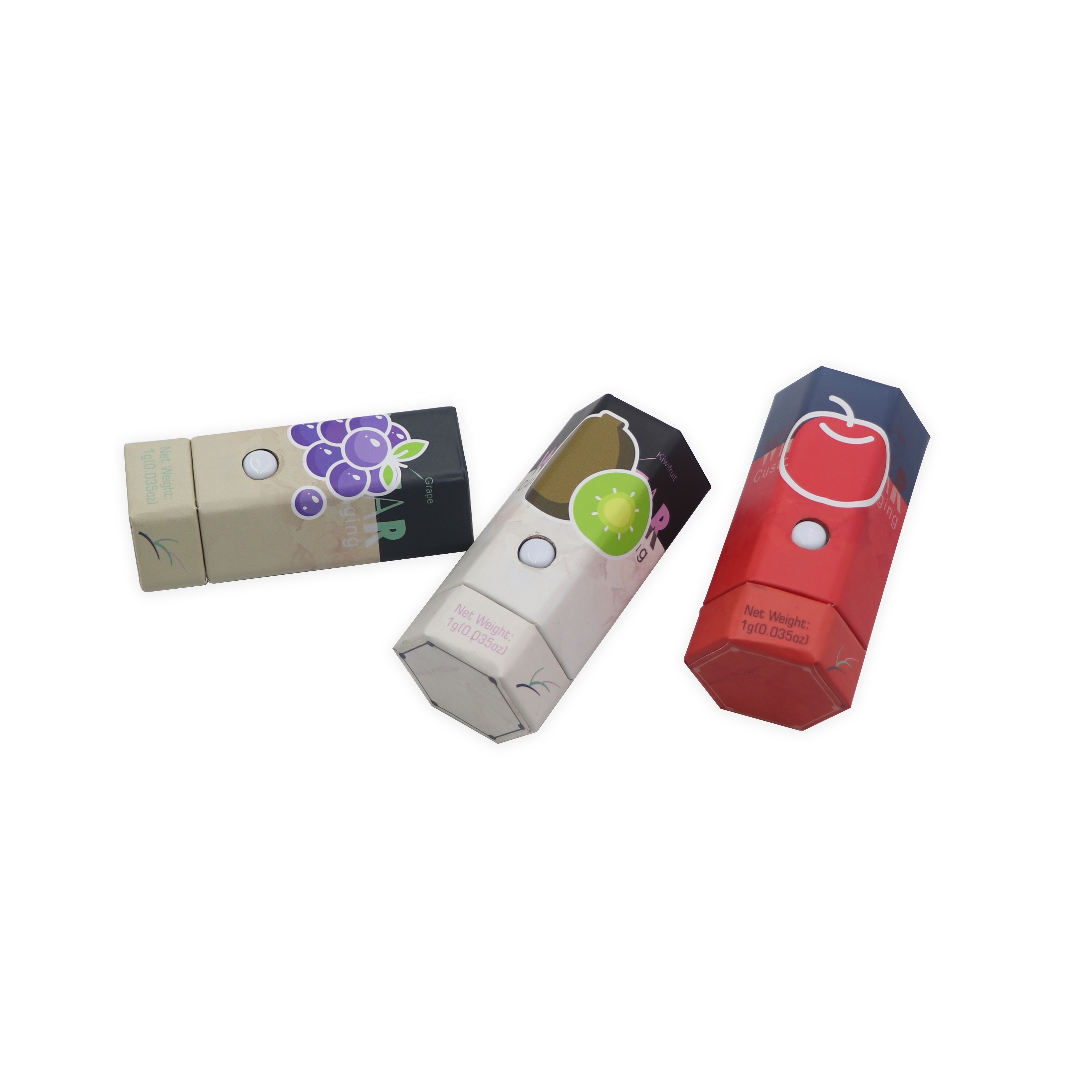 1ml Cartridge Tube Box With Foam Eva Hexagonal Rigid Cigarette Gift Box Cartridge Packaging