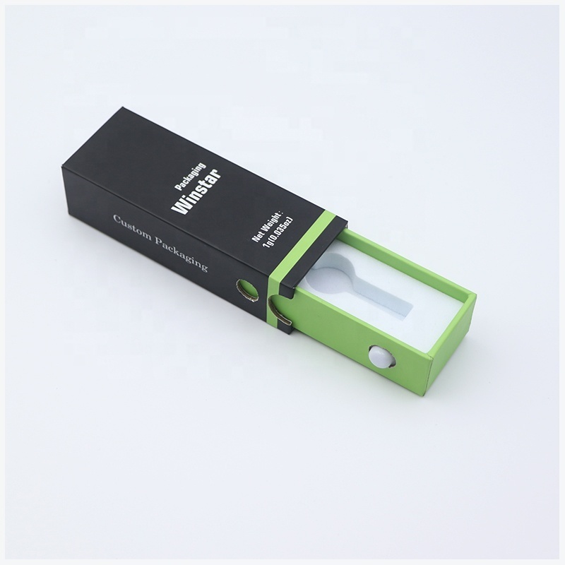 Popular Cartridge Packaging Child Resistant Cartridge Paper Box 1ml 2ml 3ml Cartridge Packaging