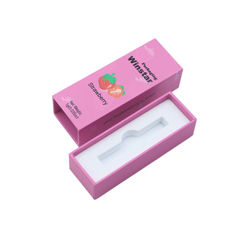 Customized Cartridge Packaging Box Cigarette Paper Box Cartridge Drawer Box With Press Button 1g Cart Packaging