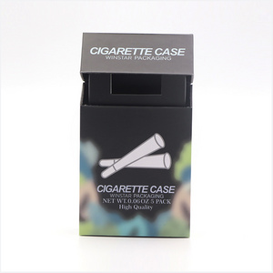 Custom Premium Child Proof Joint Pre Roll Packaging Child Resistant Rigid Cigarette Box