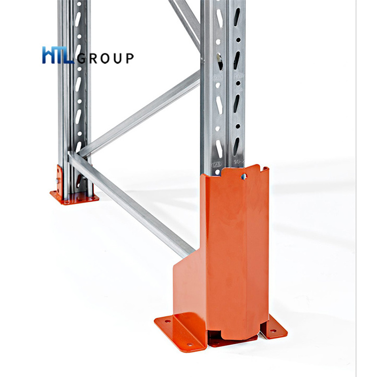 Customized powder coated protection column protectors upright storage warehouse racking protectors