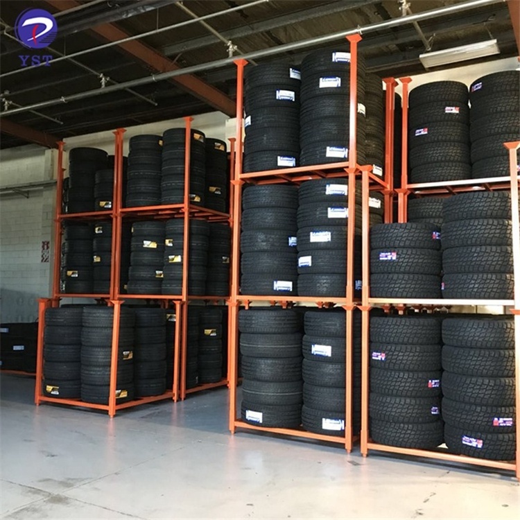 Stackable warehouse selective pallet industrial collapsible storage truck tyre stillages