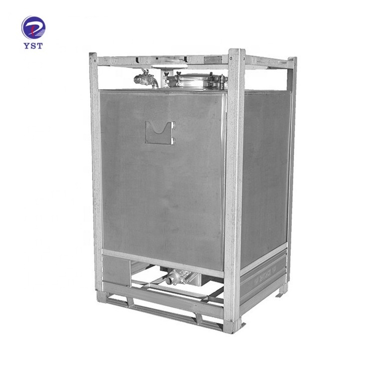 Heavy duty stackable galvanized chemical solution 1000L stainless steel IBC tank