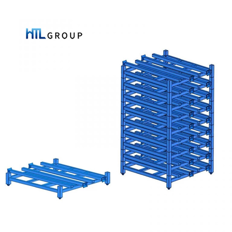 Warehouse powder coated detachable metal steel welded durable stacking pallet stack tyre rack