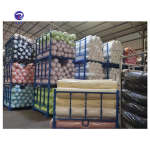 Warehouse high capacity stackable collapsible storage rolls fabric stacking rack