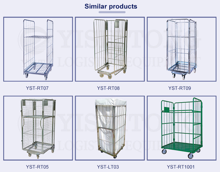 Factory direct collapsible nestable hotel commercial folding industrial laundry cart