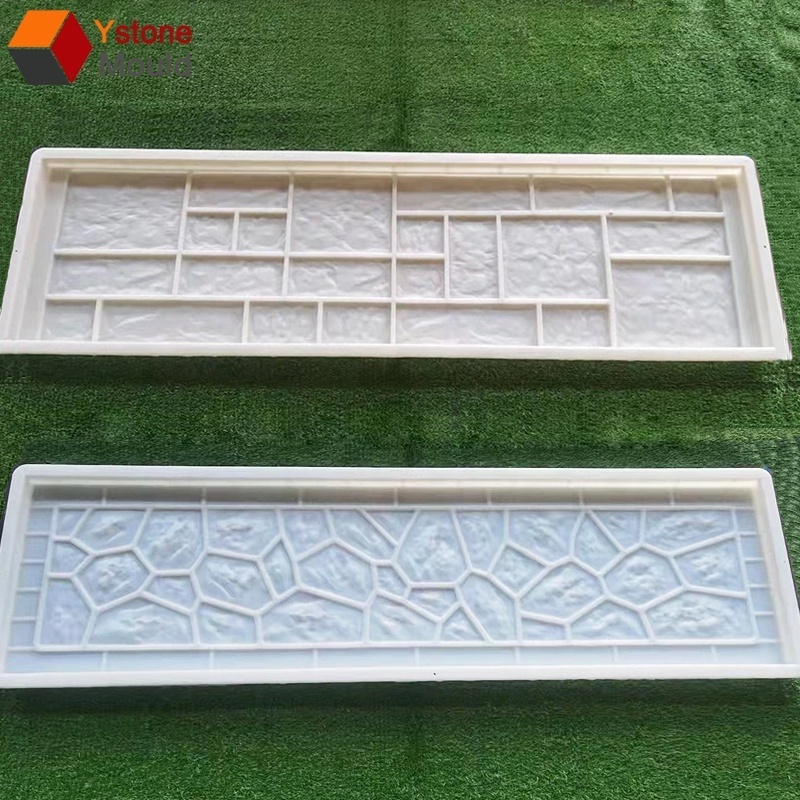 3d Wall Decoration Artificial Stone Panel Abs Plastic Fencing Mould Precast Fence Concrete Mold