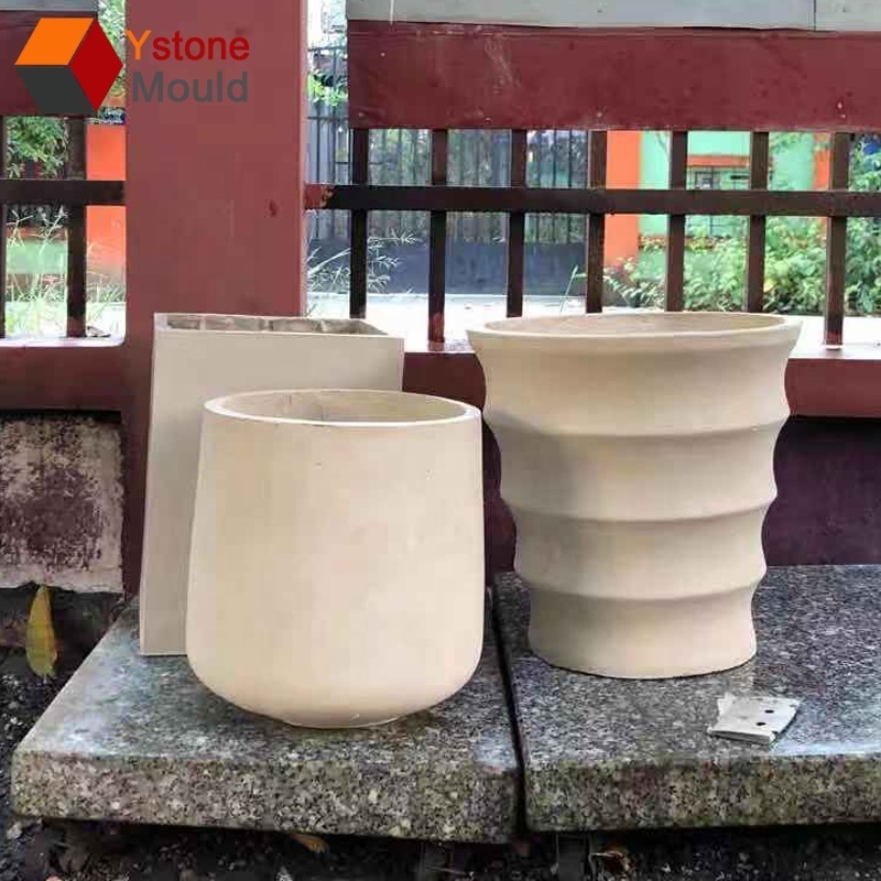 Concrete  Planter Mold For Making Concrete Flower Pot With Concrete Planter Silicon Mold