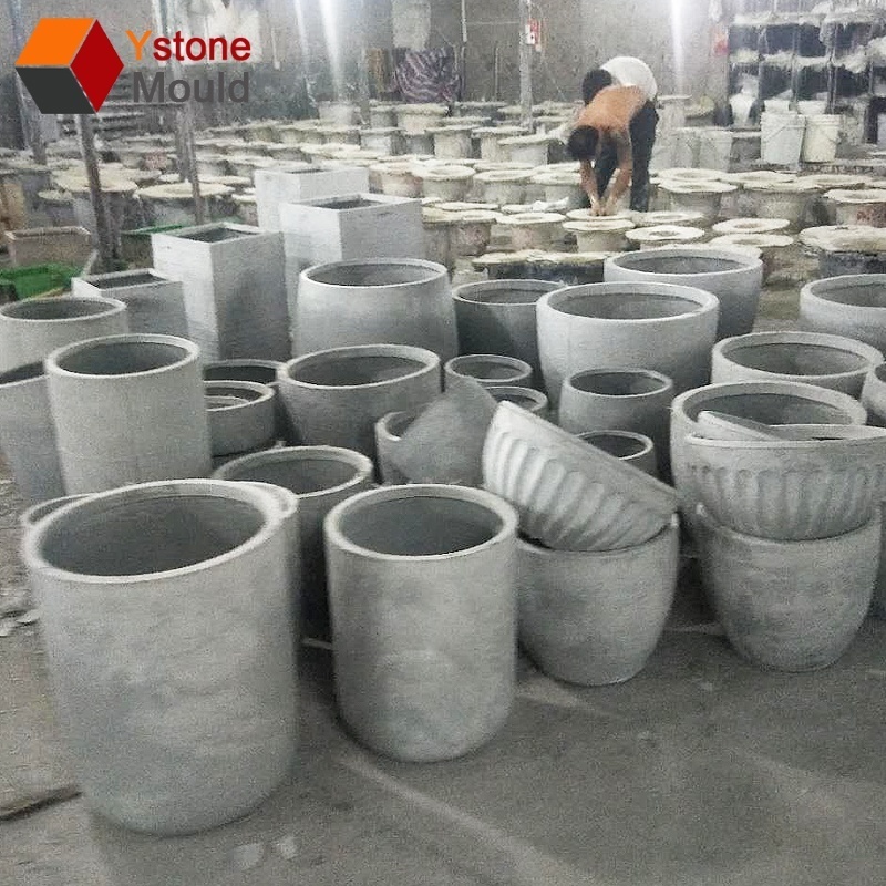 Concrete  Planter Mold For Making Concrete Flower Pot With Concrete Planter Silicon Mold