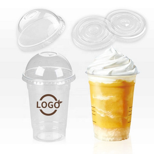 12oz 16oz 20oz 24oz 32oz custom printed plastic bubble tea boba cups take away  disposable plastic cold coffee cup