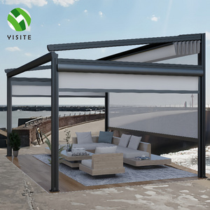 YST Factory supply Install Easily Outdoor  Folding Retractable waterproof canopy Motorized Awning Retractable pergola Roof