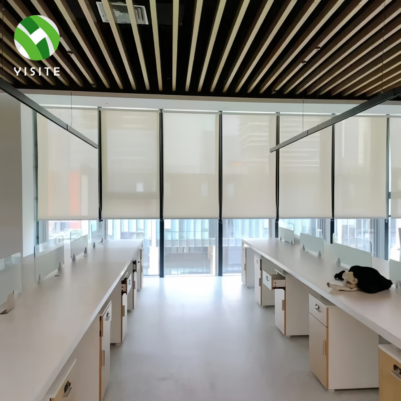 YST manufacturer Office Shading Solution Horizontal or Vertical Slats Automatic electric roller blinds Curtains Shade