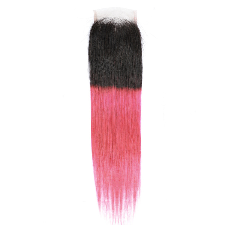 Ombre 1b/Pink# Straight Products Virgin Brazilian Hair, Wholesale Malaysian Virgin Hair