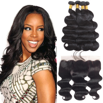 High Quality 1b# Body Wave Virgin Hair Weave Peruvian Human Hair Bundle