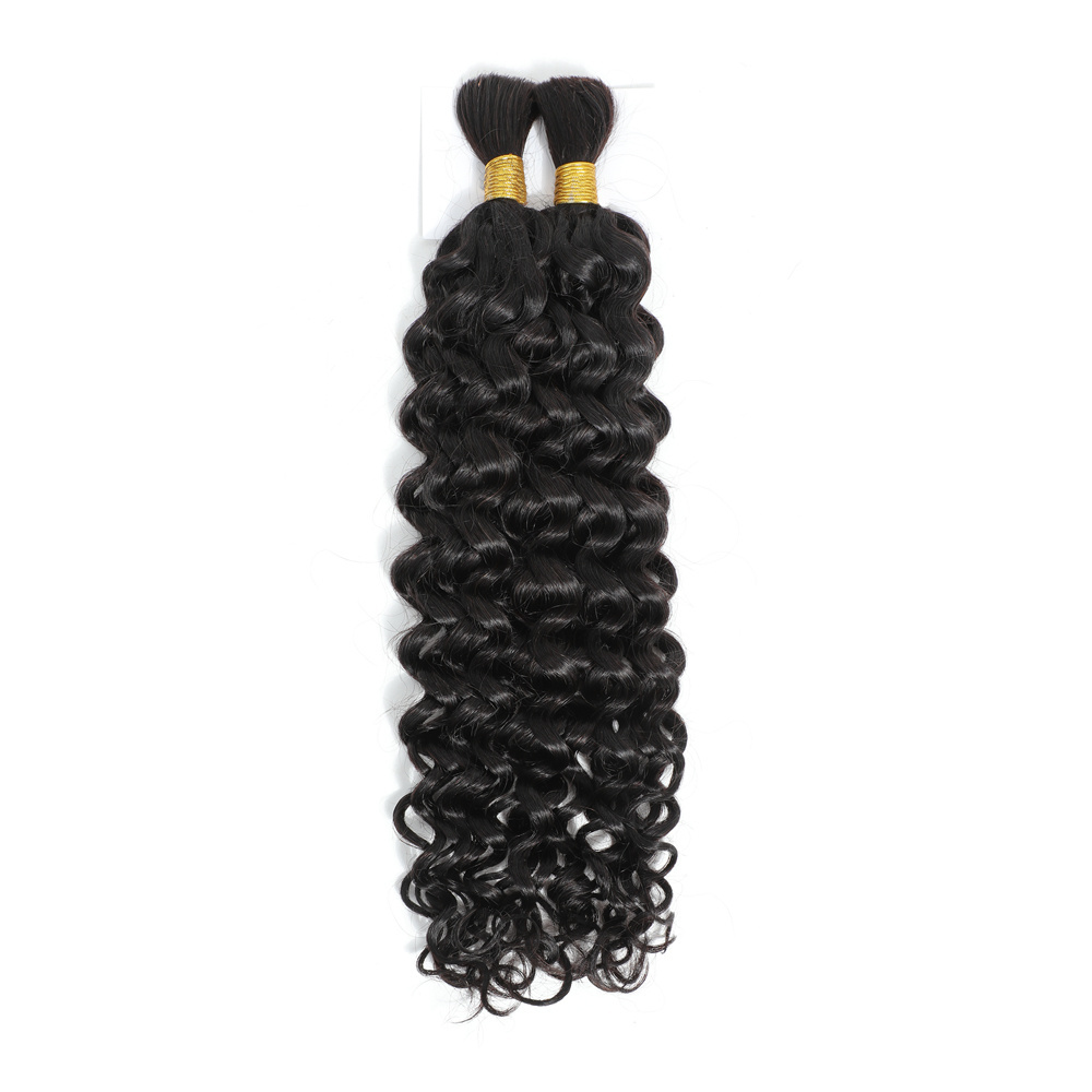 Afro Kinky Bulk Human Hair For Braids No Weft Jerry Curl Human Hair Bundles For Braiding Kinky Curly Deep Wave Water Wave