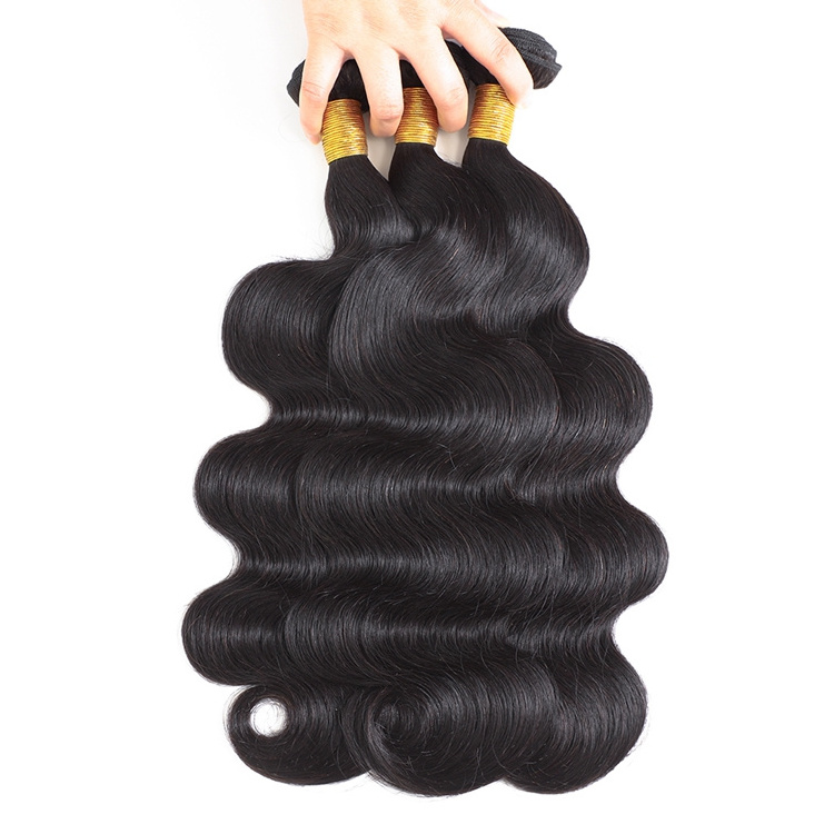 High Quality 1b# Body Wave Virgin Hair Weave Peruvian Human Hair Bundle