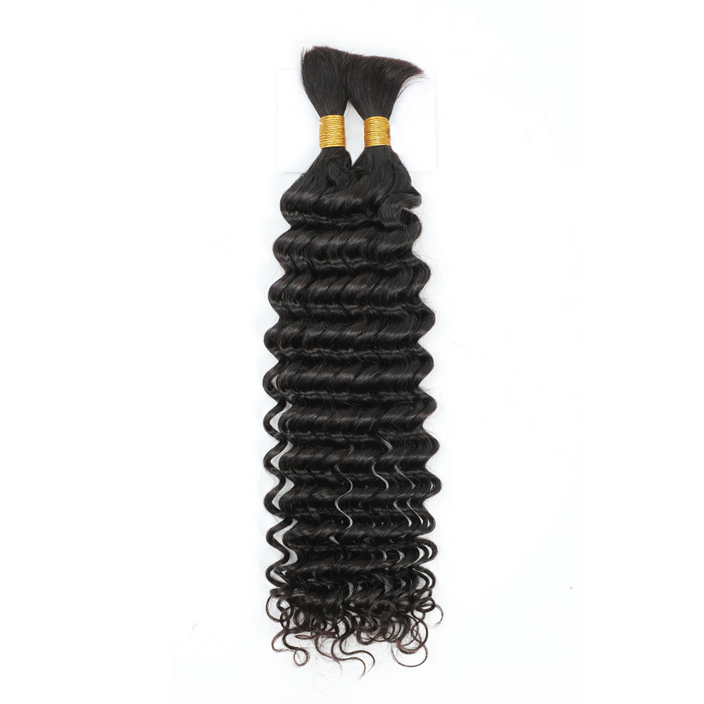 Afro Kinky Bulk Human Hair For Braids No Weft Jerry Curl Human Hair Bundles For Braiding Kinky Curly Deep Wave Water Wave