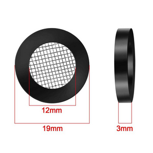 Flat Rubber Ring Garden Hose Washer with 304 Stainless Steel Wire Mesh Filter Screen