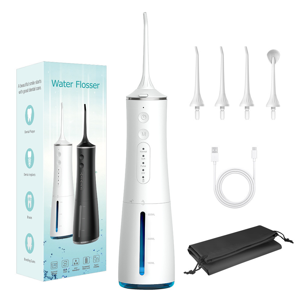 IPX7 Waterproof Oral Irrigator Dental Flosser Cleaning Kit for Gums