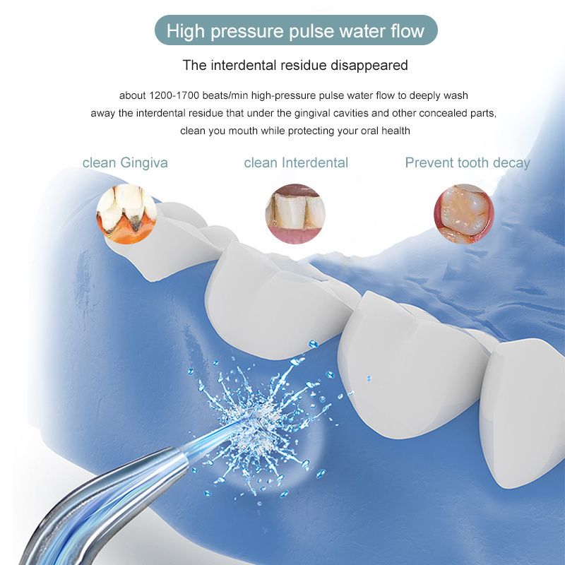 New Cordless Water Dental Flosser  300ML portable oral irrigator water floss machine with 3 Modes