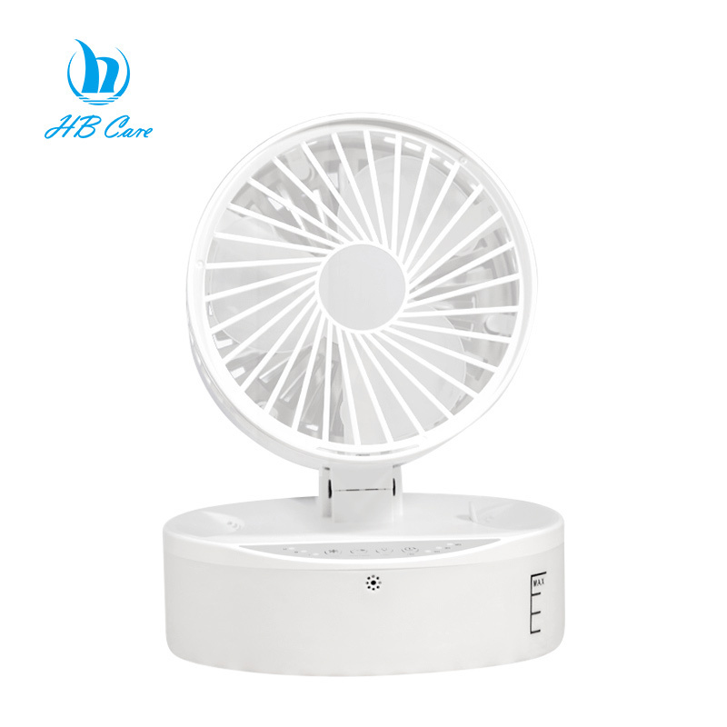 Electric portable mini folding fan with 3 gears led camping lantern with ceiling fan mini USB standing fan for room