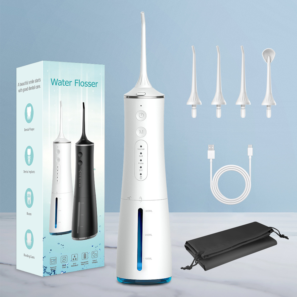 IPX7 Waterproof Oral Irrigator Dental Flosser Cleaning Kit for Gums