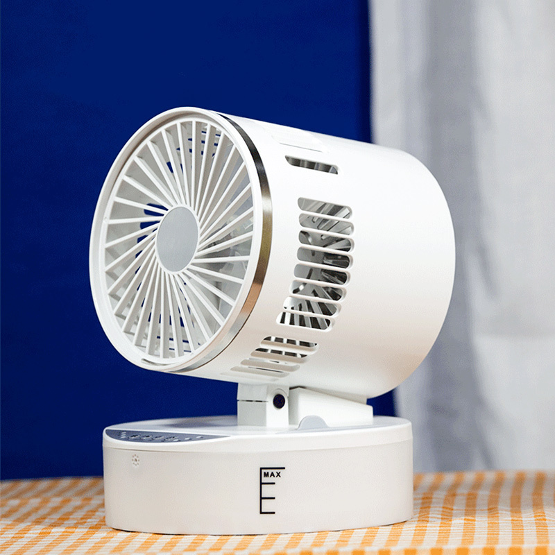 Electric portable mini folding fan with 3 gears led camping lantern with ceiling fan mini USB standing fan for room