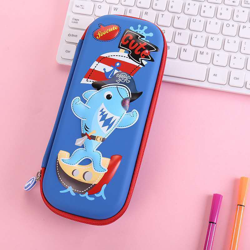 High Quality New 3D Custom Kids Hard Shell EVA Pencil Case EVA Printed Pencil Case