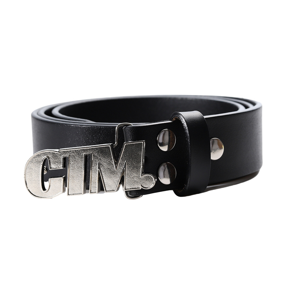 Custom Brand Logo Rhinestones Buckle /Metal Name Belt Buckles/Logo Buckle Genuine Leather Belts For Men