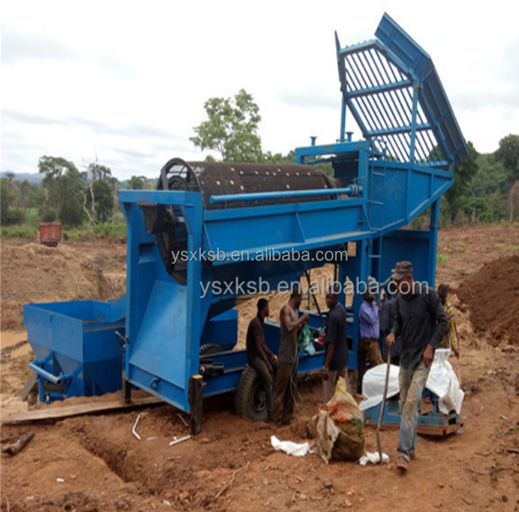 Mobile Mini Trommel Screen Gold Wash Plant/Small Trommel Drum Screen/Portable Gold Washing Plant Manufacturer