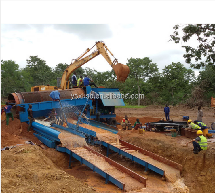 Small gold mining sluice box portable mini machine with gold processing mat