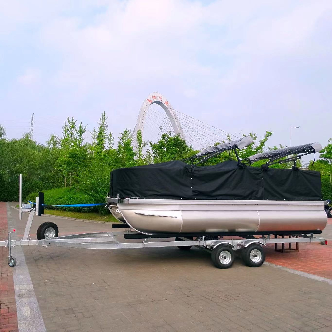 Fishing Electric Small Party Barge Pontoon Boats Luxury New Fastest Pontoon Boats For Sale