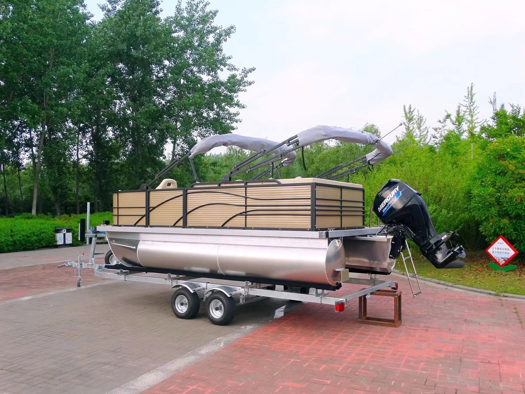 Fishing Electric Small Party Barge Pontoon Boats Luxury New Fastest Pontoon Boats For Sale