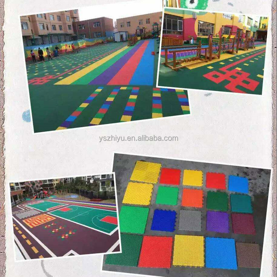 Wholesales Courful Outdoor interlocking sport court removable plastic floor tiles