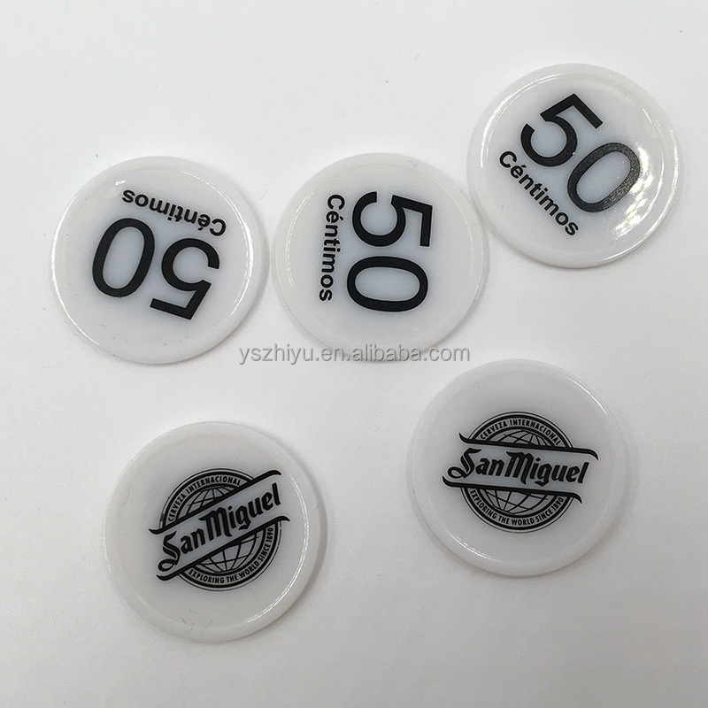 Good Price Custom Plastic PS Blank Plastic Tokens