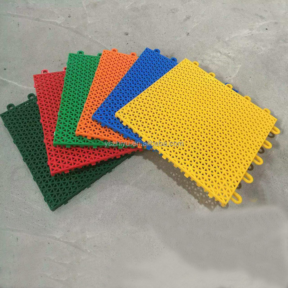 Wholesales Courful Outdoor interlocking sport court removable plastic floor tiles