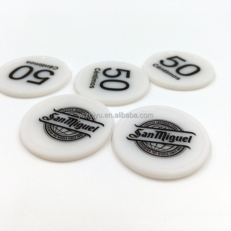 Good Price Custom Plastic PS Blank Plastic Tokens