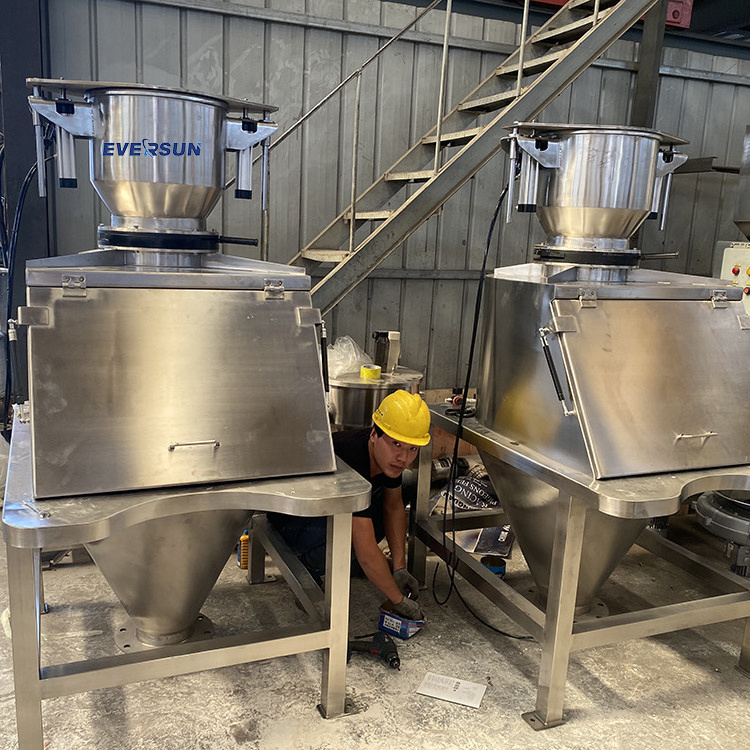 Lithium power industry powder closed conveyor stainless steel dust-free feeding station